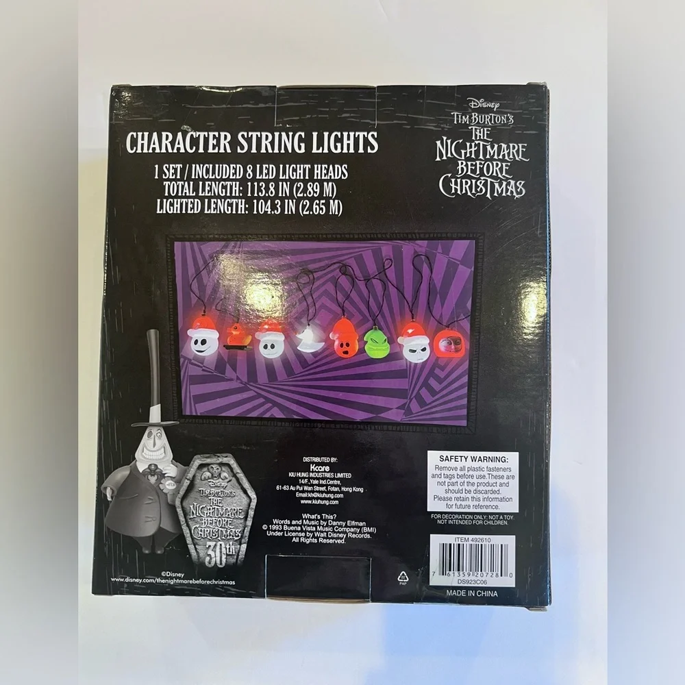 Disney Tim Burton's Nightmare Before Christmas LED String Lights - Multicolor